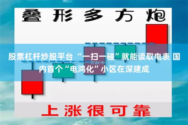 股票杠杆炒股平台 “一扫一碰”就能读取电表 国内首个“电鸿化”小区在深建成